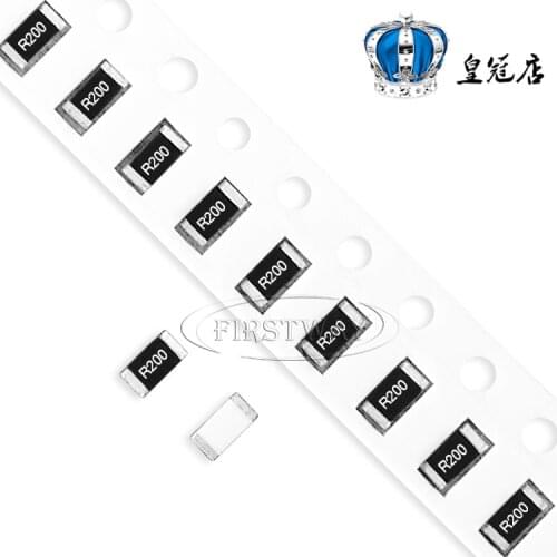 100pcs/SMD resistor 1206 1% 0.2R print word R200 1/4W 0.25W