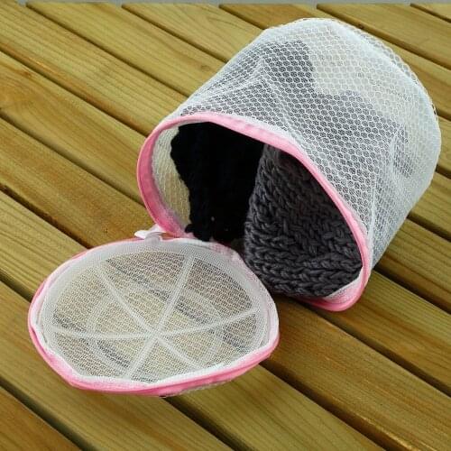 Home Use Laundry Wash Bags Zippered Mesh Foldable Lingerie Bra Socks Underwear Washing Machine Clothes Protective Net 120X150mm
