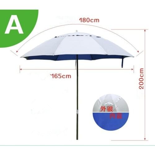 1.8m Outdoor Fishing Camping Folding Waterproof Sunscreen Umbrella Beach Rest Angling Universal Anti UV Sunshade Umbrella Awning