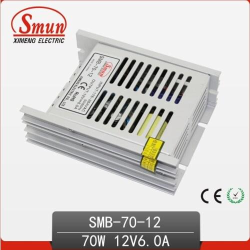 SMUN 70W SMB-70-12 Ultra Thin Type Single Output Switching Power Supply 12V 6A AC-DC Slim Led Driver