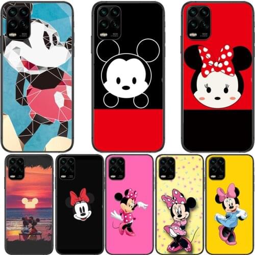 Smile Minnie Mouse cartoon Phone Case For XiaoMi Redmi Note 11 10 9S 8 7 6 5 A Pro T Y1 Anime Black Cover Silicone Back Pre