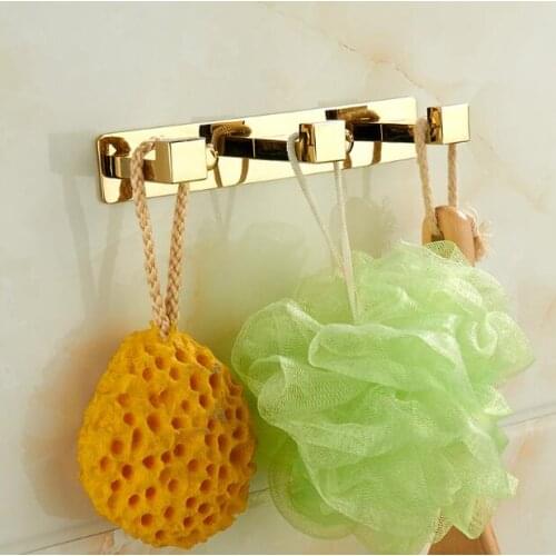 Vidric hooks gold finished bathroom robe hooks,coat racks,clothes hooks bathroom hardware accessories