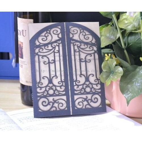 Gate Laser Cut Greeting Invitation Card Personalized Unique Party Decoration Supplies