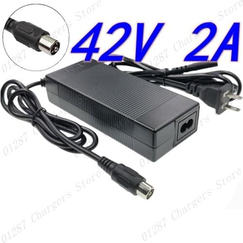42V 2A RCA 10mm charger electric bike lithium battery charger for 36V li-ion battery pack electric scooter charger