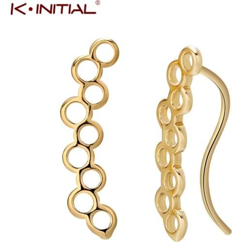 Kinitial Simple Geometric Round Bee Hive Earrings for Women Girl Cute Honeycomb Shape Earring Bridesmaid Wholesale Accessories