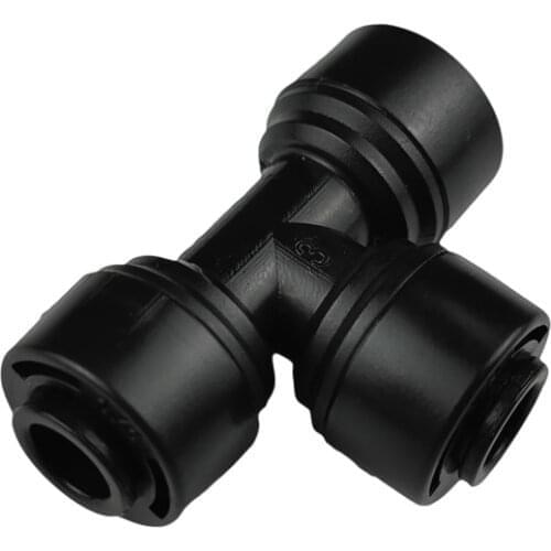 1/4'' T Shape Three Way Quick Connection RO Water Reverse Osmosis System Fitting Connector For 1/4'' Pipe 6.35 MM Hose 20 Pcs