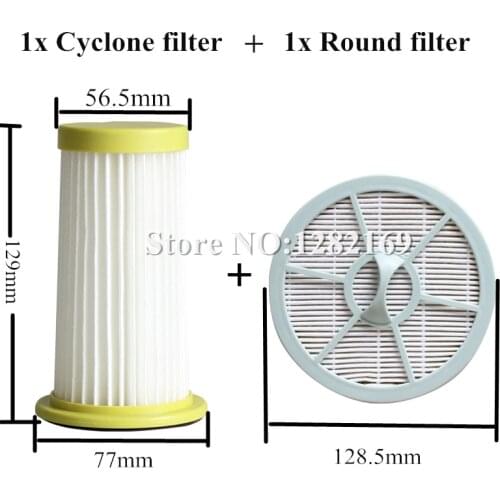 1x Vacumm Cleaner Parts HEPA filter and 1x Round Air Outlet Filter replacement for Philips FC8260 FC8261 FC8262 FC8264