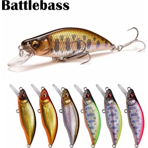 BATTLEBASS lures fishing carp fishing 46mm 4g fishing lure bait 1pcs crankbait trout pesca fly fishing equipment accessories
