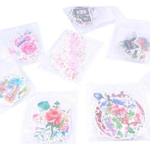20packs/lot Cute Japanese My Flower World Decorative Stickers Adhesive DIY Diary Stationery Stickers Children Gift Wholesale