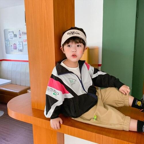2021 Sport Spring Autumn Boy Coat Overcoat Top Kids Costume Teenage Gift Children Clothes High Quality Plus Size