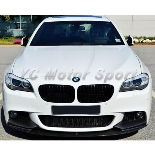 Car Accessories Carbon Fiber MP Style Front Lip Fit For 2010-2013 5 Series F10 Sedan (Only Fit MP Front Bumper)