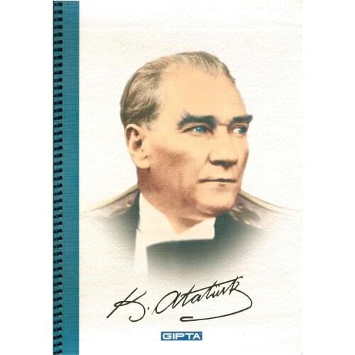 Gıpta 100 Sheets Ruled Notebook (Kemal Atatürk)