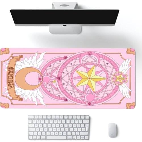 Anime kawaii Big Mouse Pad Large Rubber Gaming Mat Speed Kawaii XL MousePad Keyboard Locking Edge Otaku Compute mouse pad