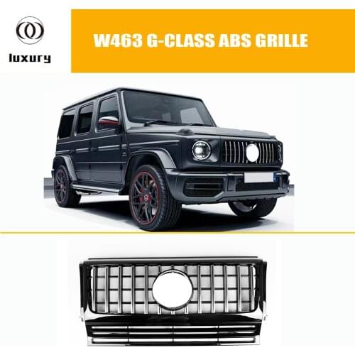 W463 GTR Styling ABS Front Bumper Mesh Grill Grille for Benz G-CLASS G320 G350 G500 G550 G63 G65 1990 - 2017