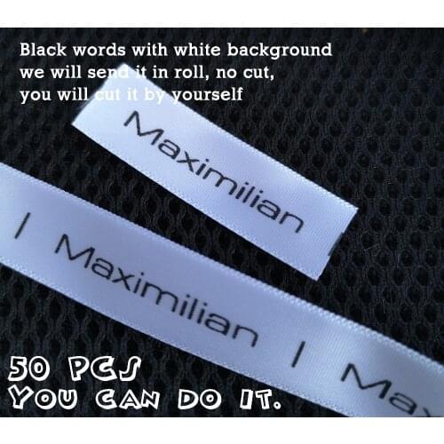 Custom soft Woven Silk ribbon brand labels/handmade labels,name tags/sewed/Clothing main Labels,silk Wedding dress belt label