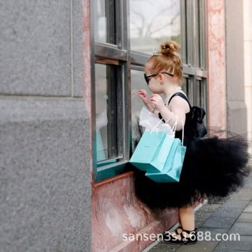 Cute Princess Girl Tutu childrens hairy 2-layer corset Tulle Ballet Tutu with bow tie childrens party Cosplay