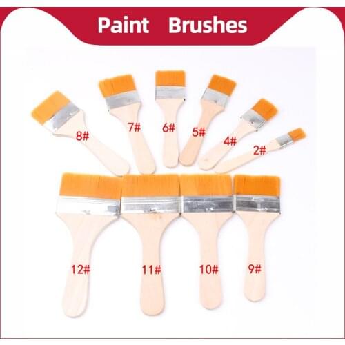 1Pcs Nylon Hair Wooden Handle Paint Brushes Painting Art Brush for DIY Watercolor Artist Professional Painting New