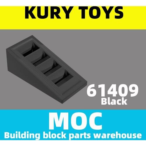 Kury Toys DIY MOC For 61409 100pcs Building block parts For Slope 18 2 x 1 x 2/3 with 4 Slots For brick toys