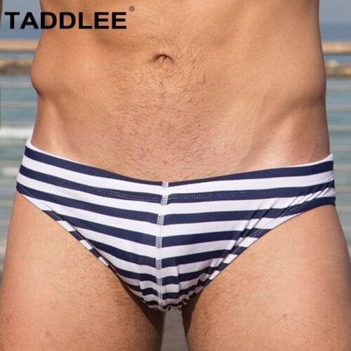Taddlee Brand Swimwear Men Swimsuits Sexy Swim Boxer Briefs Bikini Mens Surf Board Boxer Trunks Shorts Gay Penis Pouch Bathing