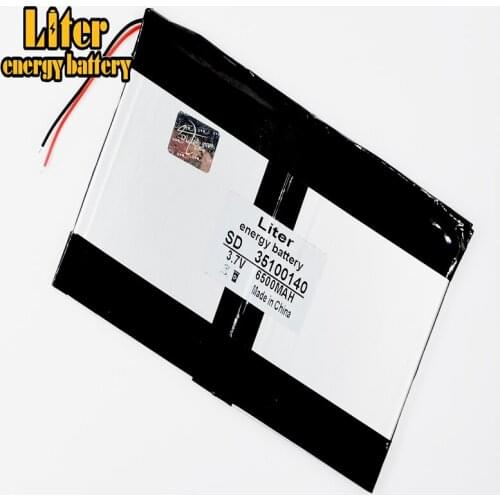 3.7v 6500mAH (polymer lithium ion battery) Li-ion battery for tablet pc 9.7 inch 10.1 inch speaker 35100140