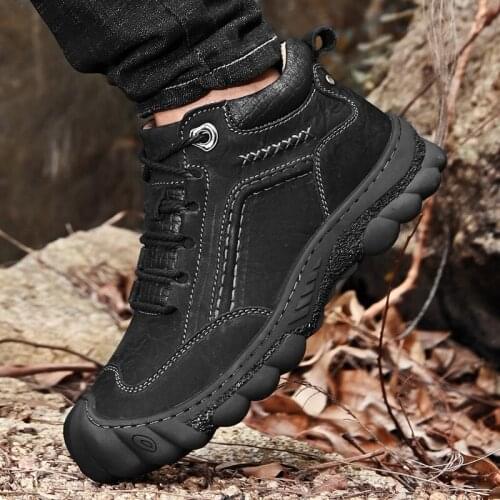 New Men Hiking Shoes Boots Man Trekking Footwear Outdoor Sport Shoes Mens Sneakers Mens Shoes Vintage Handmade Footwear For Men