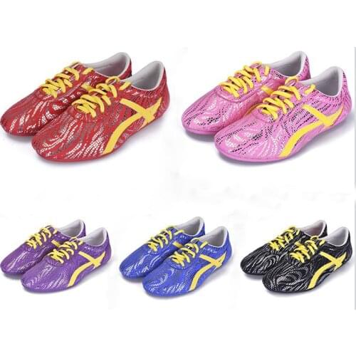 Kids&Adult Tai chi kung fu training shoes taijiquan wushu sneakers martial arts performance shoes pink/purple/red/blue
