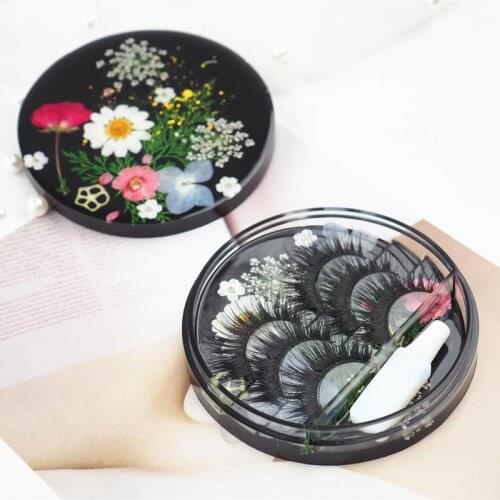 Eyelashes Display Tray Silicone Mold Eyelashes Storage Box Case Holder Cosmetic Care Container Epoxy Resin Mold Jewelry Making