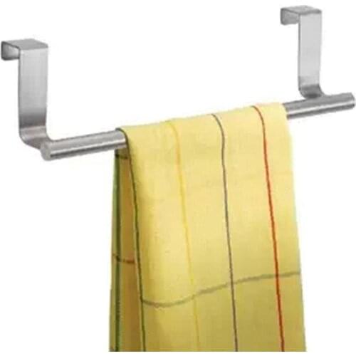 Portable Hanger Punch-free Multifunctional Stainless Steel Towel Over Holder Scarf Hanger for Bathroom Supplies Accessories