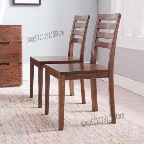 All Solid Wood Dining Chair Pure Oak Chair Back Leisure Chair Modern Simple Desk Chair Dining Room Furniture
