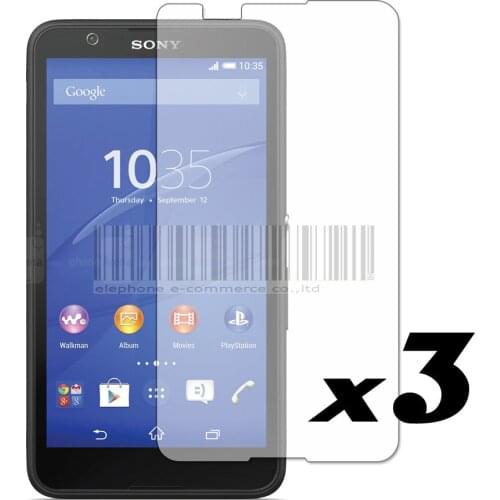 3 SCP Clear LCD Screen Protector Film Guard Cover Shield For Sony Xperia E4