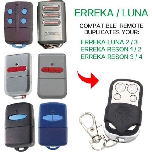 ERREKA LUNA MOON RESONA Garage Gate Door Remote Control ERREKA Remote 433MHz