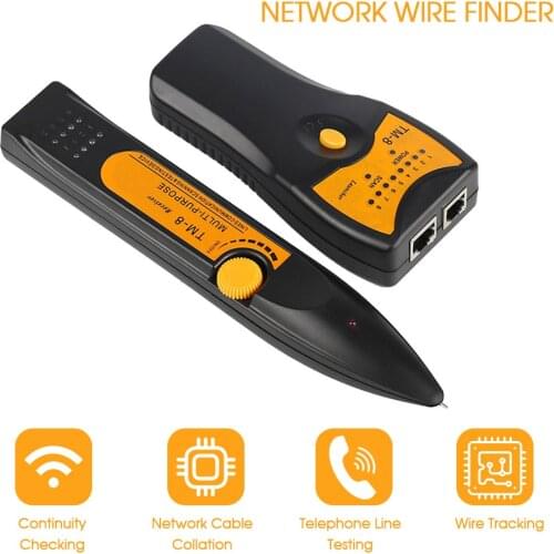 RJ45 UTP STP RJ11 Diagnose Tone Line Finder Tracer Network Phone Telephone Wire Cable Tester Toner Tracker Detector