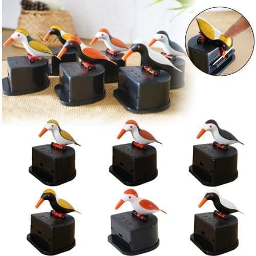 Cute Hummingbird Toothpick Dispenser Gag Gift Cleaning Teeth High Quality Material Automatic Bird Toothpick Box Hot New