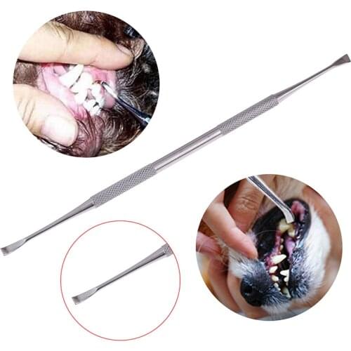 Pet Dog Double Head Tartar Calculus Remover Scraper Dental Scaler Pet Tooth Oral Hygiene Health Care Tools Teeth cleaning tools