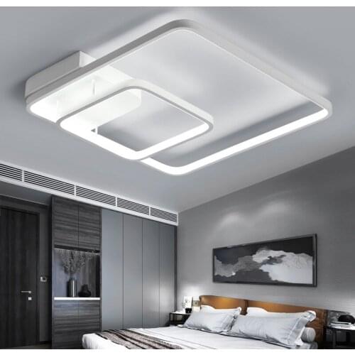 Modern Flush Mount Ceiling Lights with Remote Control House Lighting Fixtures lampara techo Plafonnier for Living Room Kitchen