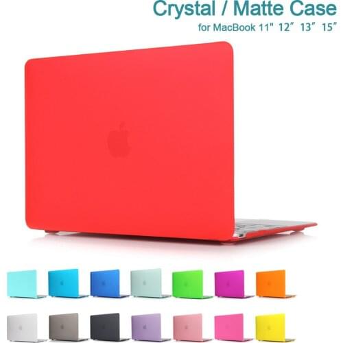 All in stock) Matte Case Sleeve for Apple MacBook Air Pro Retina 11" 12" 13" 15" Laptop Bag for Mac Book 11.6 / 13.3 / 15.4