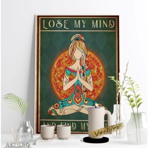 Yoga Namaste Asana Bodybuilding Poster Motivation Sport Wall Picture Sun Planet Canvas Painting Meditation Practice Studio Decor