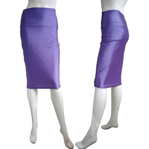 Yoga Skirt Woman Sports Spandex High Waist Elastic Fluorescent Bag Hip Solid Color