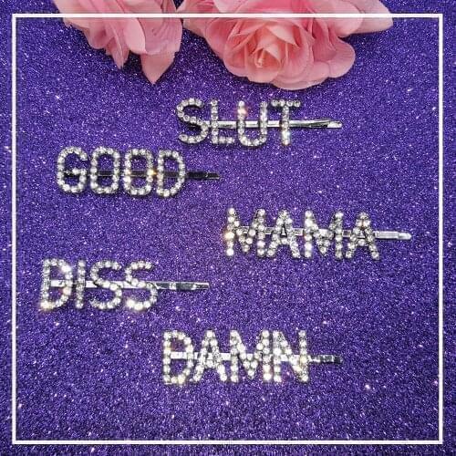 Orignal Words Hairclips Top Popular Girls Bobby Pins Unique Letters Hairslide Professional Manufacturer Wholesale