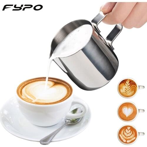 150ml Stainless Steel espresso cup Milk Frother Coffee Cup Cappuccino Cream Milk Foam Mug Milk Frothing Jug Thermo Latte Art