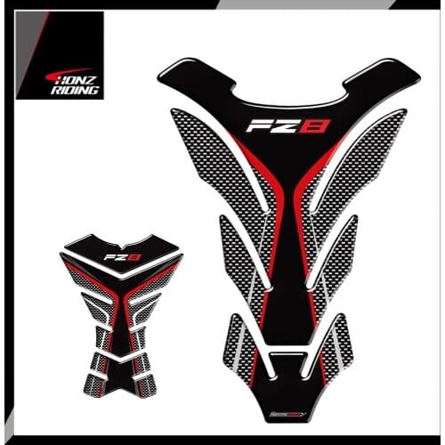 For Yamaha FZ8 Fazer FZ 8 Tankpad 3D Carbon-look Motorcycle Tank Pad Protector Decal Stickers