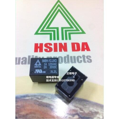 5pcs/lot New and original Relays 946H-1C-24D 6PIN 24V 1 On 1 Closed