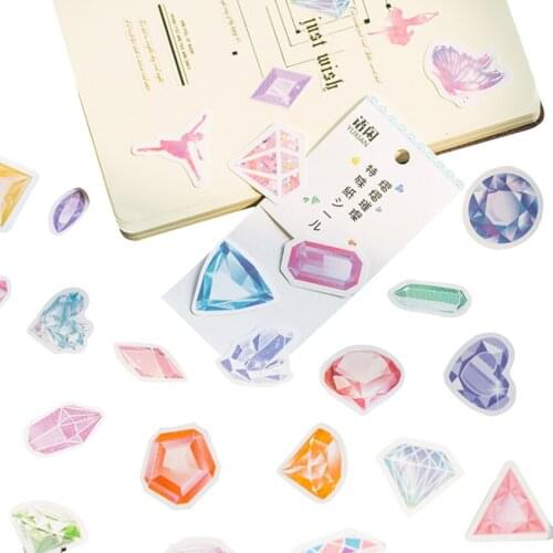 50pcs/pack Account Album Diary Stickers DIY Notebook Decorative Stickers Scrapbooking Stationery Girl Student Gift School Supply