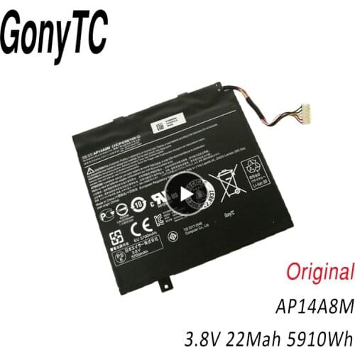 GONYTC AP14A8M Battery For Acer for Iconia Tab 10 Battery Replacement A3-A20 A3-A20FHD SW5-011 SW5-012 AP14A8M AP14A4M 5910mAh