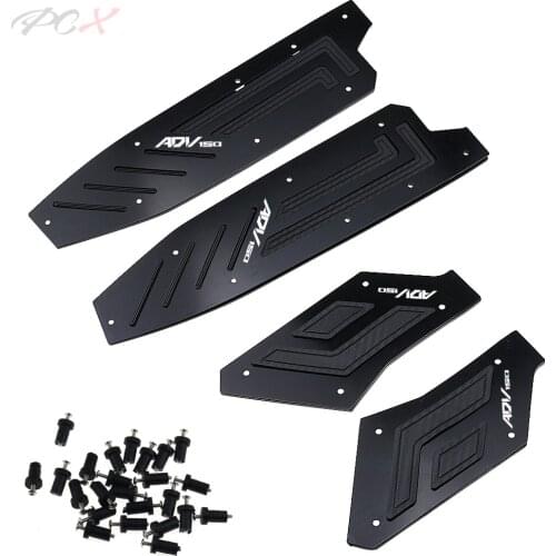Motorcycle CNC Accessories Modified Foot Pegs Plates Footrest Step Pads Footpads for ADV 150 Adv150 2019 2020