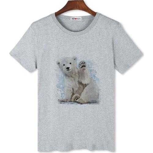 BGtomato Polar bear tshirt men super cool animal print shirt for men cheap sale brand new casual tops original brand t-shirt