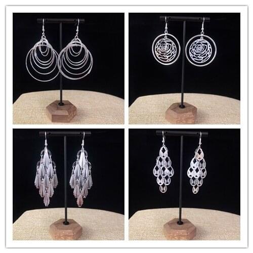 Bohemian retro Ethnic style jewelry Miao silver female earrings classic fashion long style earrings womans accessories