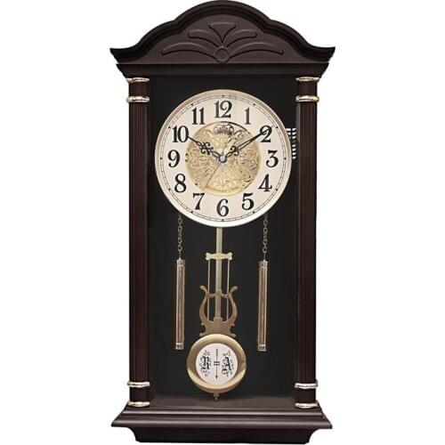 Chinese Large Wall Clock Retro Silent Shabby Chic Pendulum Clocks Living Room Creative Wall Watches Home Decor Klok Gift FZ690