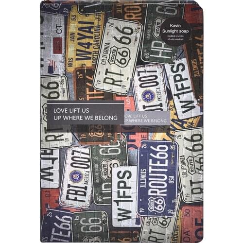 Color Inside Page Illustration Notebook A5 Hard Cover Retro Kraft Notepad Diary Planner Journal Note Book School Stationery Gift