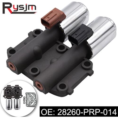 28260-PRP-014 Transmission Dual Linear Solenoid Valve fit for Honda Accord CR-V Element 2003-2008 4Cyl w/ AutoTrans 28260PRP014